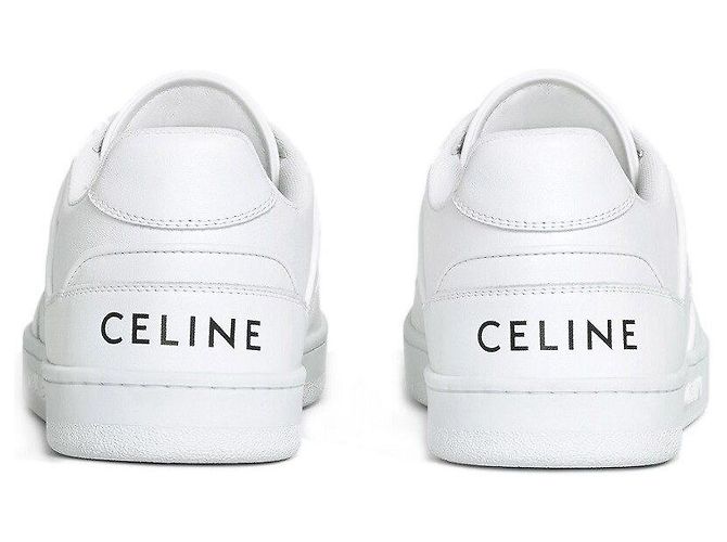 Céline Sneakers basse in pelle di vitello con lacci - vista 3