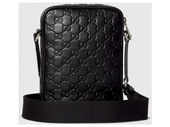 Gucci Piccola borsa a tracolla GG Emblem Nero - vista 7