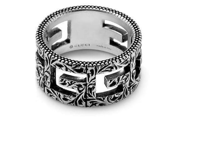 Gucci Silberner Cube Square Ring - Ansicht 4