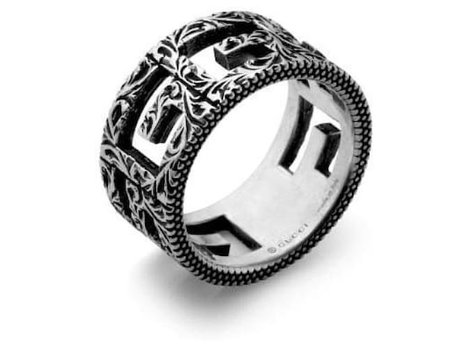 Gucci Silberner Cube Square Ring - Ansicht 5