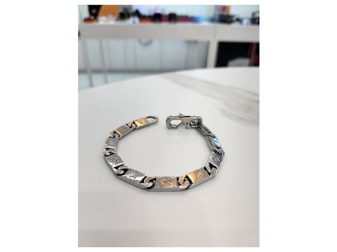 Louis Vuitton Bracelet Monogram Tide Up Argenté - vue 11