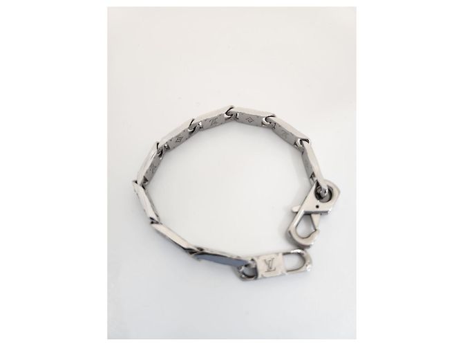 Louis Vuitton Bracelet Monogram Tide Up Argenté - vue 13
