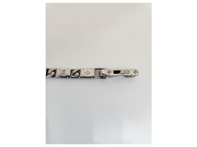 Louis Vuitton Bracelet Monogram Tide Up Argenté - vue 17