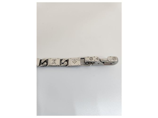 Louis Vuitton Bracelet Monogram Tide Up Argenté - vue 19