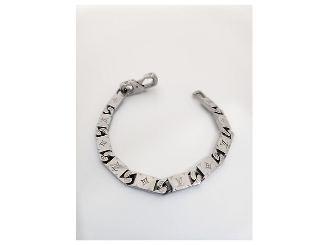 Louis Vuitton Bracelet Monogram Tide Up Argenté - vue 3