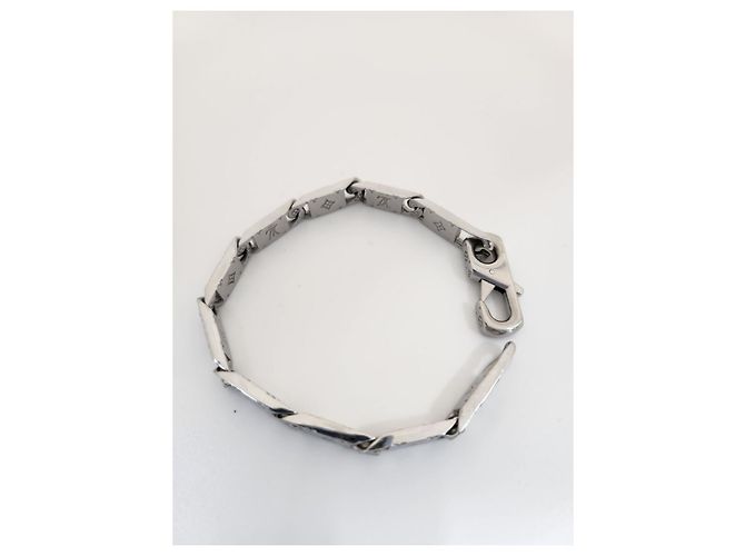 Louis Vuitton Bracelet Monogram Tide Up Argenté - vue 6