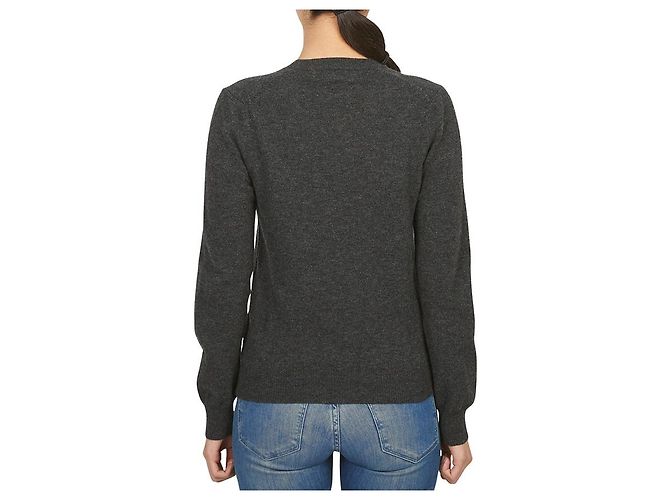 Comme Des Garcons Jersey de punto para mujer Double Red Patch AZ Negro - vista 3
