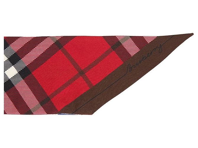 Burberry Karo-Seidentuch für Damen Rot - Ansicht 5