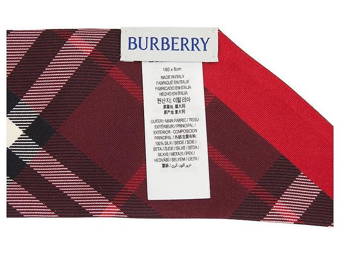 Burberry Karo-Seidentuch für Damen Rot - Ansicht 6
