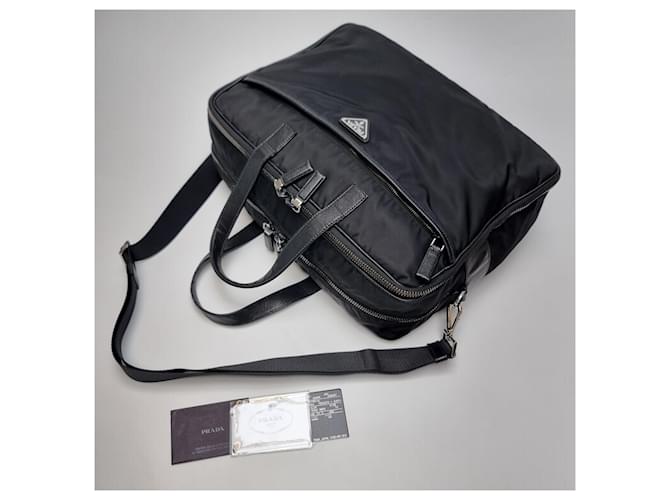 Prada Valigetta Saffiano Nera Nero - vista 10