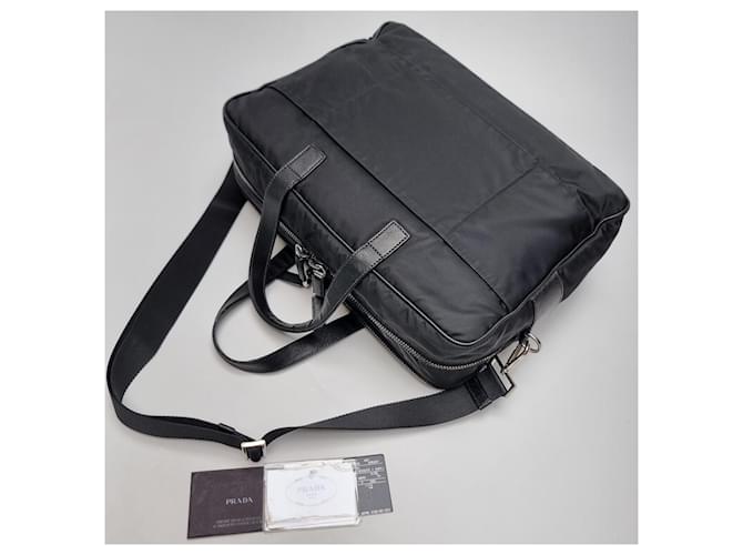 Prada Valigetta Saffiano Nera Nero - vista 12