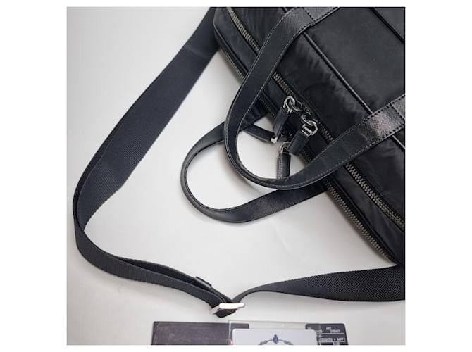 Prada Valigetta Saffiano Nera Nero - vista 13
