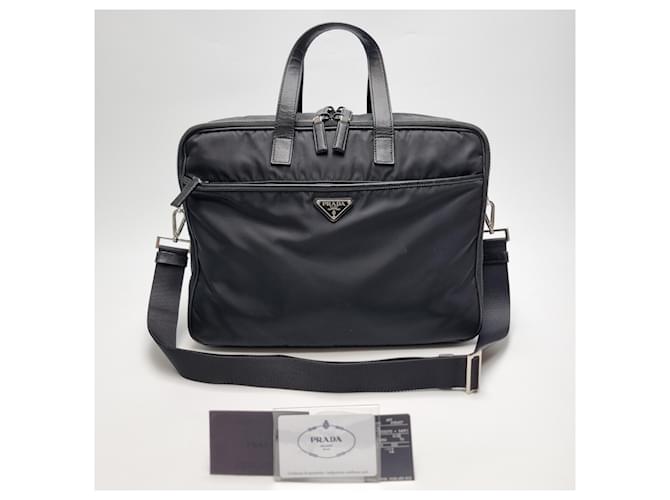 Prada Valigetta Saffiano Nera Nero - vista 2