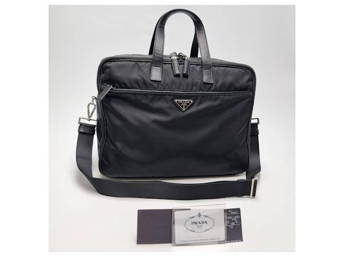 Prada Valigetta Saffiano Nera Nero - vista 4