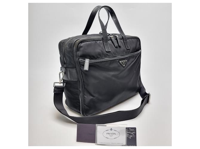 Prada Valigetta Saffiano Nera Nero - vista 5