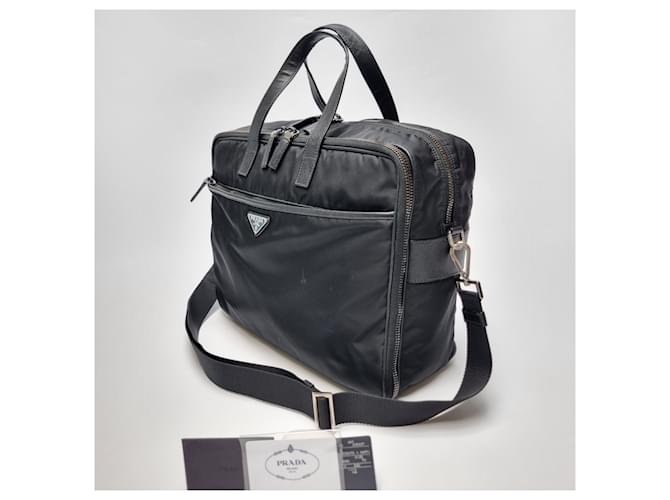 Prada Valigetta Saffiano Nera Nero - vista 6