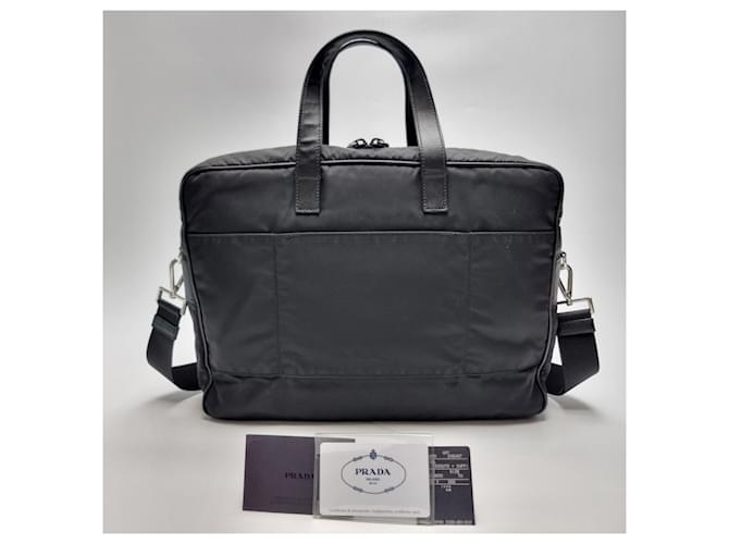 Prada Valigetta Saffiano Nera Nero - vista 9