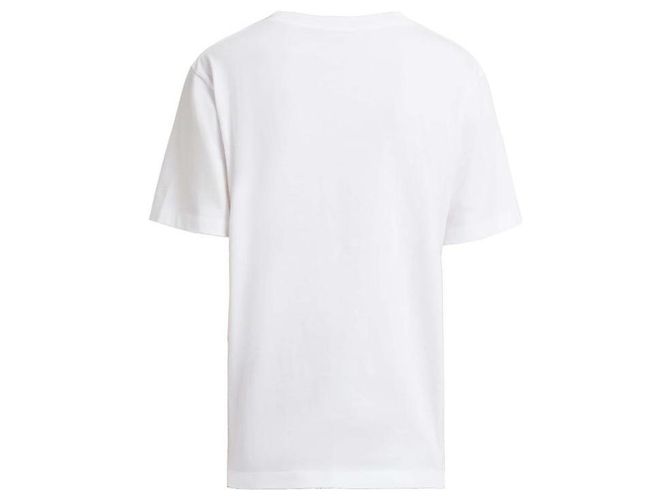 Marni Baumwoll-T-Shirt mit Logo-Detail Weiß - Ansicht 5