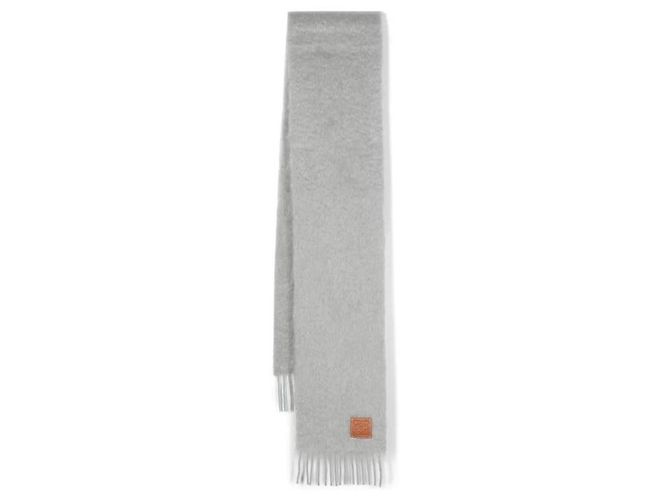 Loewe Schal mit Logo-Patch aus Mohair und Wolle Braun - vista 4
