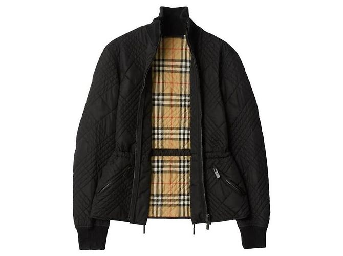 Burberry Jaqueta de nylon com micro xadrez - vista 7