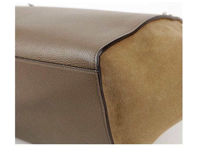 Céline Bolsa Tote e Bolsa de Ombro Trapézio em Couro de Dois Tons Multicor - vista 11