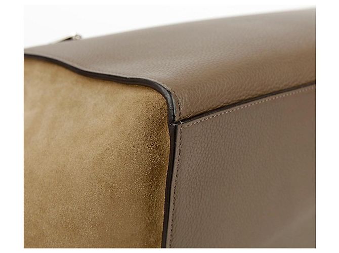 Céline Bolsa Tote e Bolsa de Ombro Trapézio em Couro de Dois Tons Multicor - vista 13
