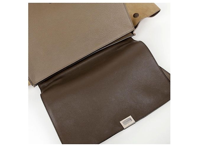 Céline Bolsa Tote e Bolsa de Ombro Trapézio em Couro de Dois Tons Multicor - vista 17