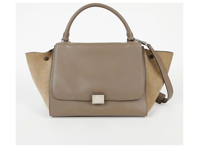 Céline Bolsa Tote e Bolsa de Ombro Trapézio em Couro de Dois Tons Multicor - vista 2