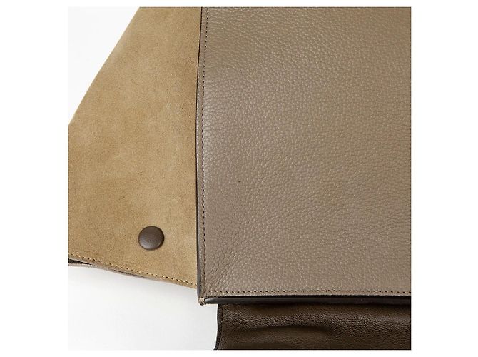 Céline Bolsa Tote e Bolsa de Ombro Trapézio em Couro de Dois Tons Multicor - vista 20
