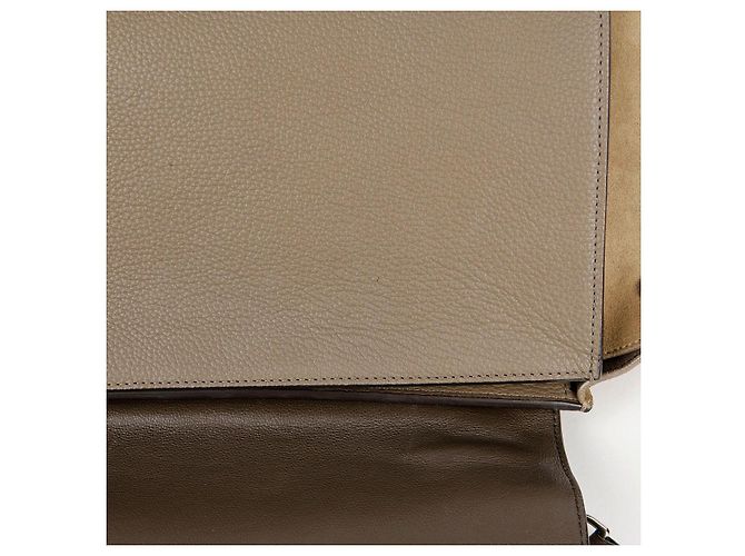 Céline Bolsa Tote e Bolsa de Ombro Trapézio em Couro de Dois Tons Multicor - vista 21