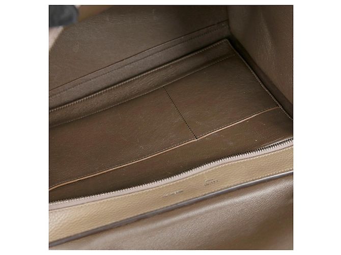 Céline Bolsa Tote e Bolsa de Ombro Trapézio em Couro de Dois Tons Multicor - vista 22