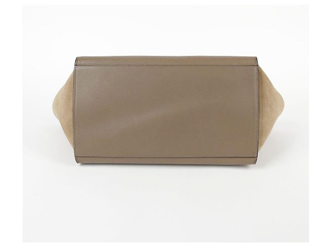 Céline Bolsa Tote e Bolsa de Ombro Trapézio em Couro de Dois Tons Multicor - vista 8