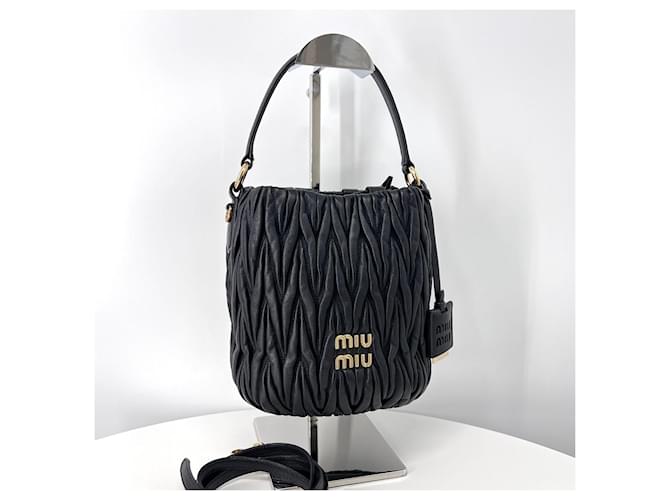 Miu Miu Borsa a secchiello, Borsa a tracolla, Nero - vista 3