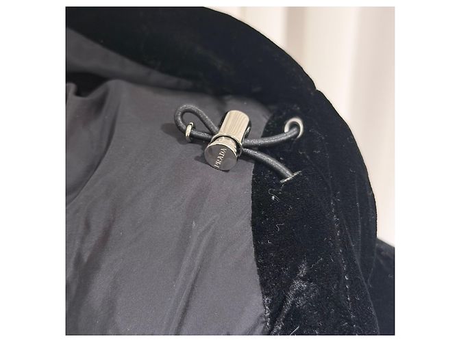 Prada Steppjacke aus schwarzem Samt - Ansicht 6