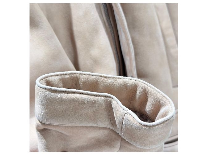 Brunello Cucinelli Brauner Shearling-Mantel aus Lammfell - Ansicht 6