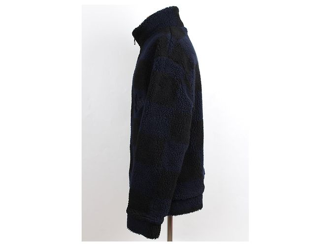 Louis Vuitton Nigo Limited Edition Jacquard Damier Fleece XL Nero - vista 3