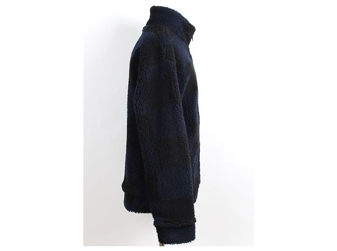 Louis Vuitton Nigo Limited Edition Jacquard Damier Fleece XL Nero - vista 4