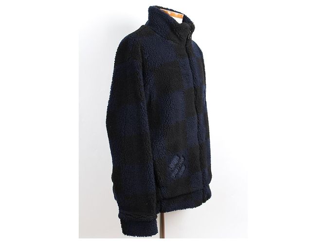 Louis Vuitton Nigo Limited Edition Jacquard Damier Fleece XL Nero - vista 5
