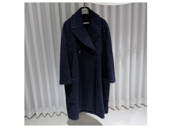 Hermès High-End Mohair Coat Runway Black - view 3