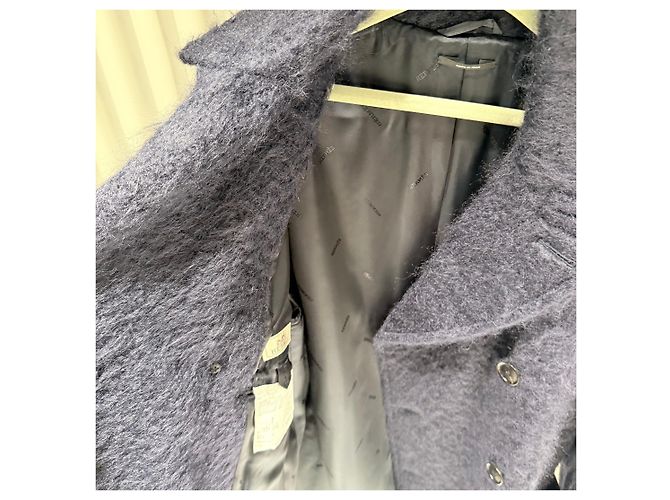 Hermès High-End Mohair Coat Runway Black - view 7