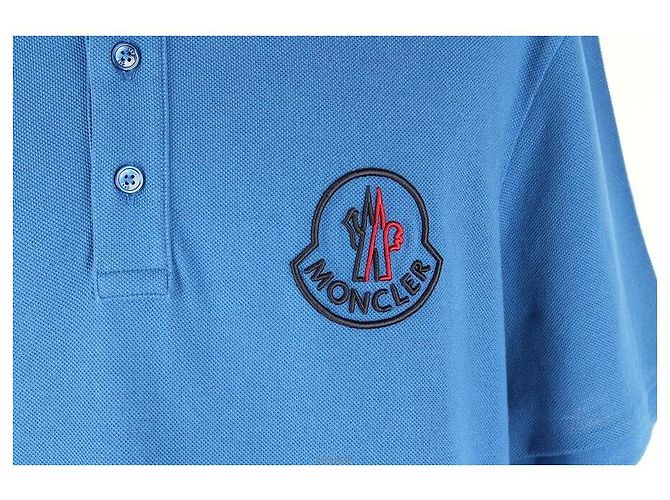 Moncler PK Kurzarm-T-Shirt Blau - Ansicht 3
