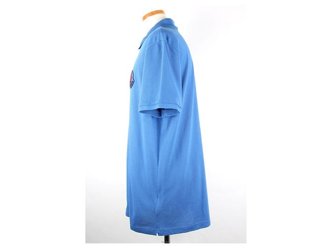 Moncler PK Kurzarm-T-Shirt Blau - Ansicht 4