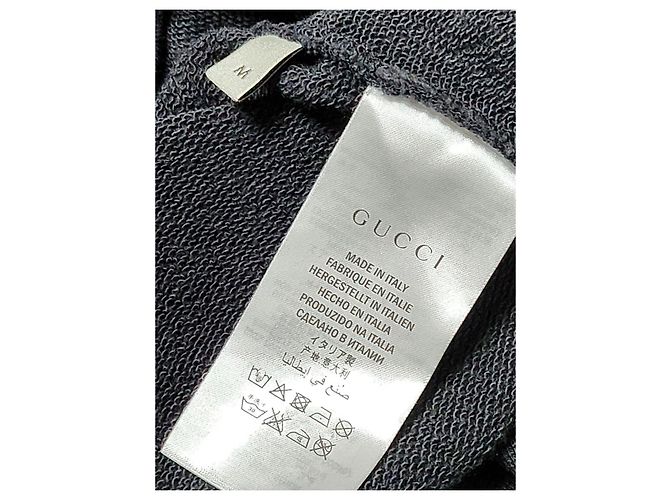 Gucci Tiger Embroidered Sweatshirt Silvery - view 8