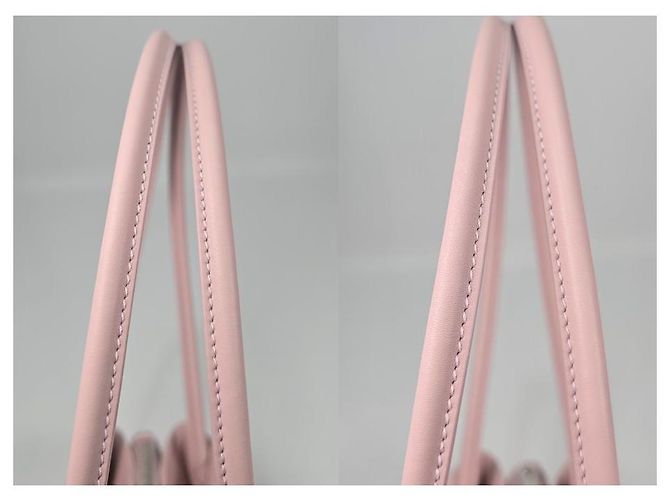 Prada Mini borsa tote in pelle Argento - vista 10