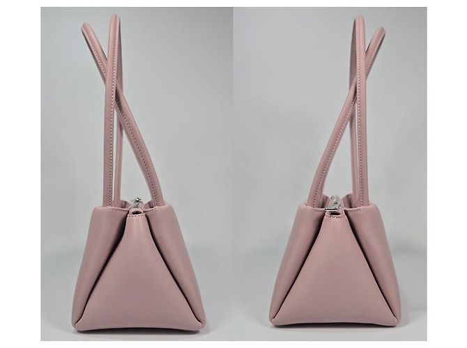 Prada Mini borsa tote in pelle Argento - vista 4