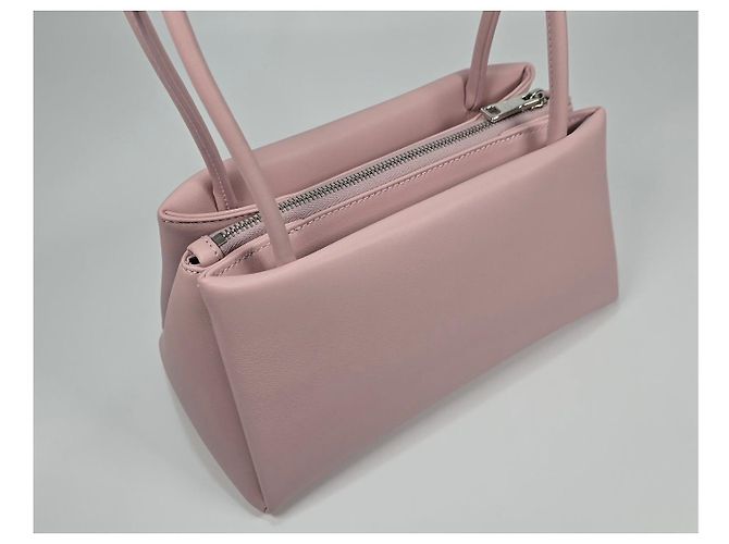 Prada Mini borsa tote in pelle Argento - vista 6
