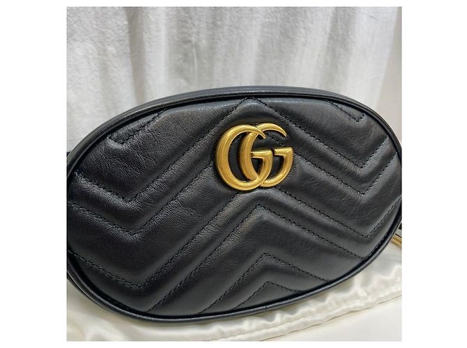 Gucci Marmont Matelassé Gürteltasche Silber - Ansicht 3