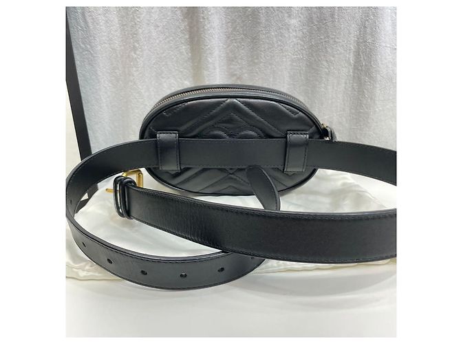 Gucci Marmont Matelassé Gürteltasche Silber - Ansicht 7