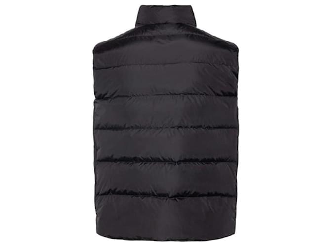 Prada Triangle Logo Nylon Padding Vest Jacket Black - view 3