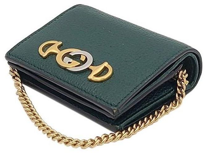 Gucci Jumi Chain Wallet Grün - Ansicht 4